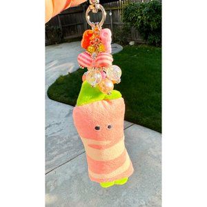 Yell Japan Kawaii Bacon Breakfast Plush Keychain Bag Purse Charm